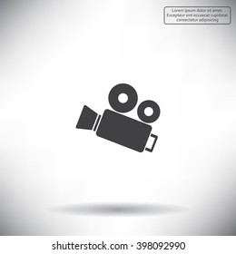 Video camera icon vector