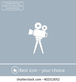 Video camera icon vector