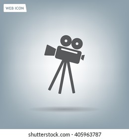 Video camera icon vector