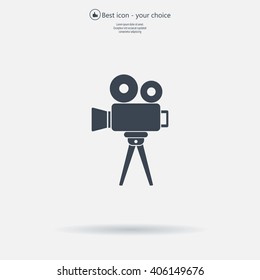 Video camera icon vector