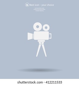 Video camera icon vector