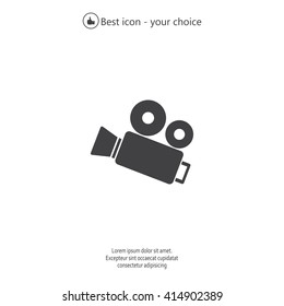 Video camera icon vector
