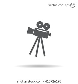 Video camera icon vector