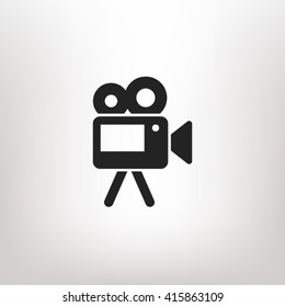 Video camera icon vector