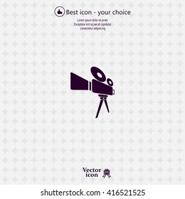 Video camera icon vector