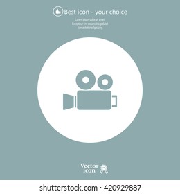 Video camera icon vector