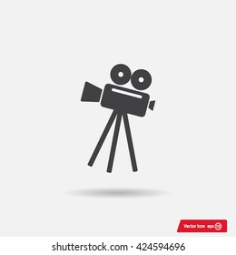 Video camera icon vector