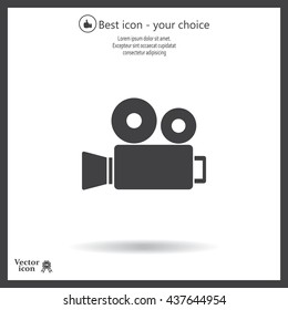 Video camera icon vector