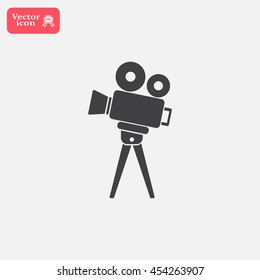 Video camera icon vector