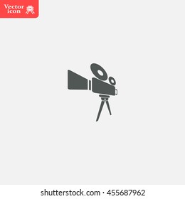 Video camera icon vector