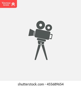 Video camera icon vector