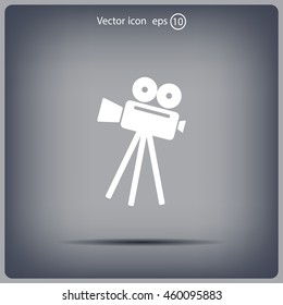 Video camera icon vector