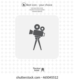 Video camera icon vector