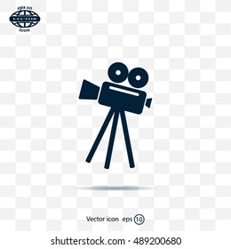 Video camera icon vector