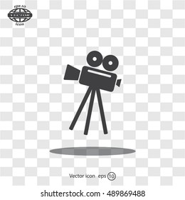 Video camera icon vector