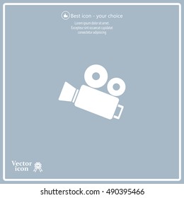 Video camera icon vector