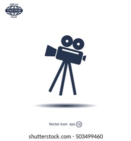 Video camera icon vector