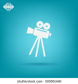 Video camera icon vector