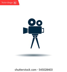 Video camera icon vector