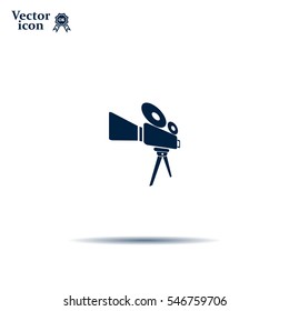 Video camera icon vector