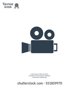 Video camera icon vector