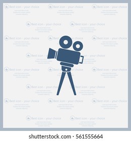 Video camera icon vector