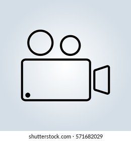Video camera icon vector