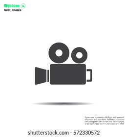 Video camera icon vector