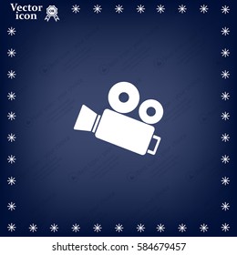 Video camera icon vector