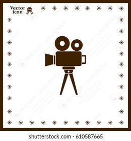 Video camera icon vector