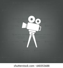 Video camera icon vector