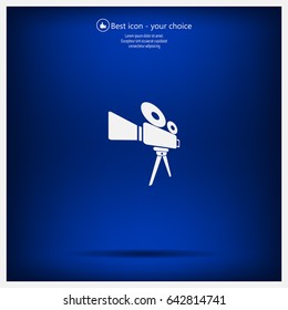 Video camera icon vector