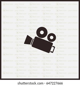 Video camera icon vector