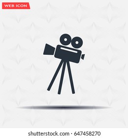 Video camera icon vector