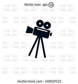 Video camera icon vector