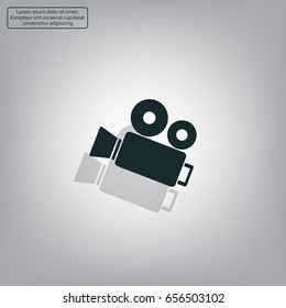 Video camera icon vector