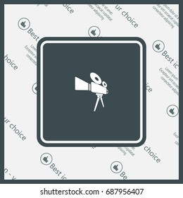 Video camera icon vector