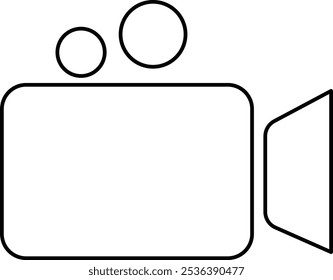 Video camera icon vector art design. Videography or Cinematography icon vector. Video recorder icon.