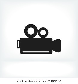 video camera icon, vector best flat icon, EPS