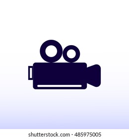video camera icon, vector best flat icon, EPS