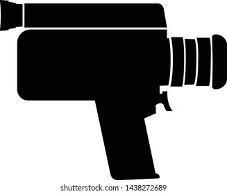 Video camera icon vector, Cinema camera icon