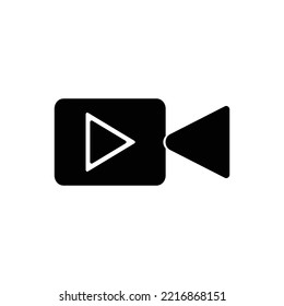 video camera icon vector design template on white background