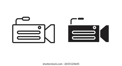 Video camera icon vector design. set web icons