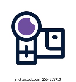 video camera icon. vector dual tone icon for your website, mobile, presentation, and logo design.