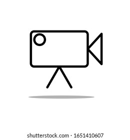 Video camera icon vector. good for web and mobile app