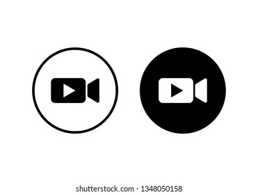 Video camera icon vector. Video Camera. Camera Icons. Movie Sign. Cinema