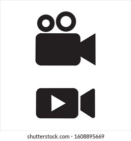 Video camera icon vector. Video Camera. Camera Icons. Movie Sign. Cinem