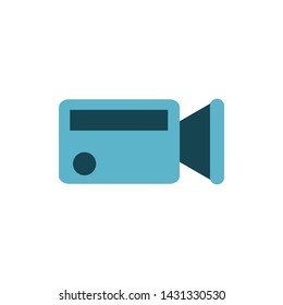Video camera icon, vector illustration