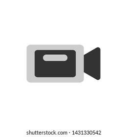 Video camera icon, vector illustration