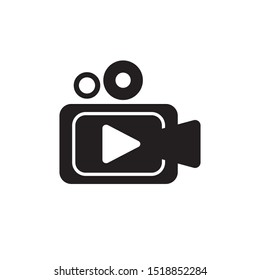 Video camera icon. vector illustration
